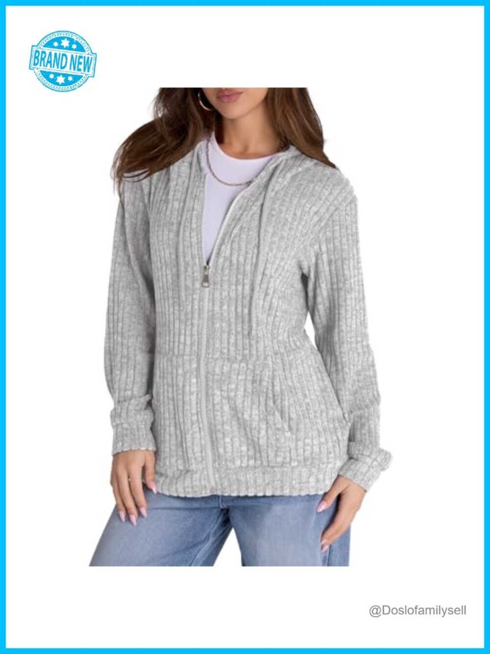 Women Oversized Zip Up Hoodie Lightweight Long Sleeve Sweatshirt Casual Jacket